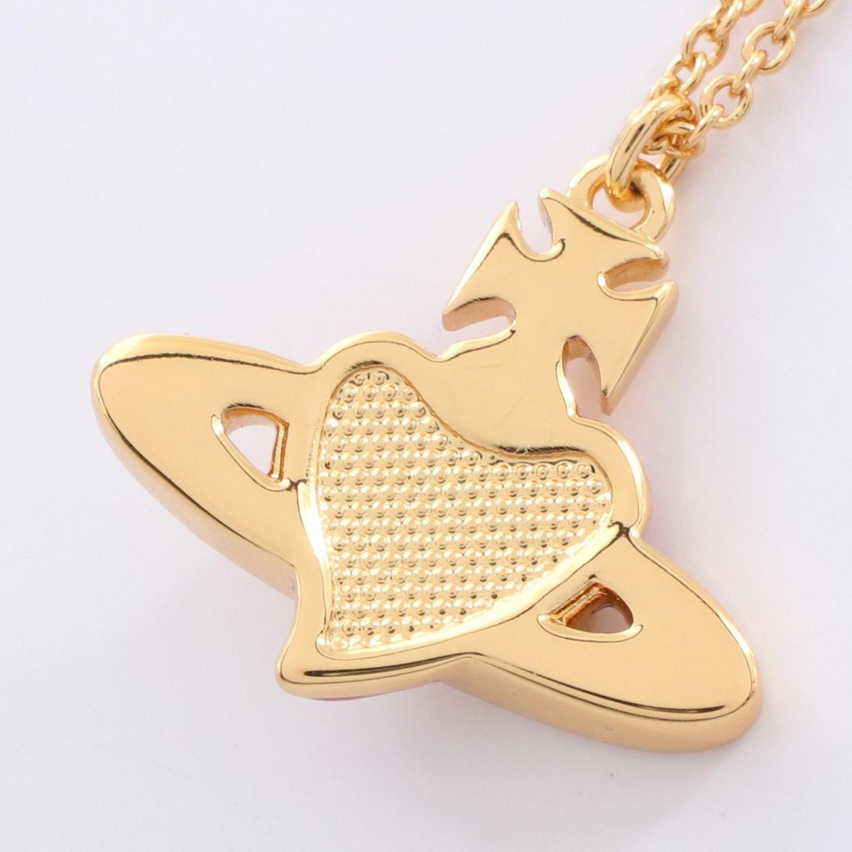 Vivienne Westwood DIAMANTE HEART Orb Necklace Pendant GP