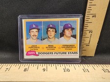 1981 Topps Fernando Valenzuela Rookie Card RC Dodgers High Grade Set Break. rookie card picture