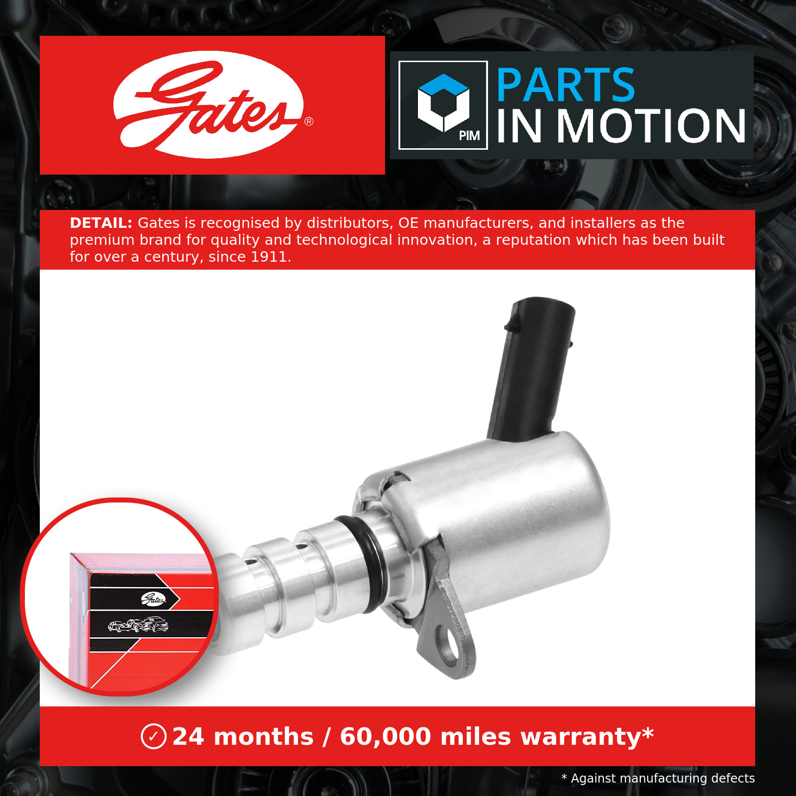 Camshaft Adjuster Valve fits AUDI A5 2.7D 07 to 12 Gates 059115243B Quality New - Image 13