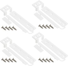 4Pcs Universal Integrated Fridge Freezer Door Slider with Barckets and clips, F