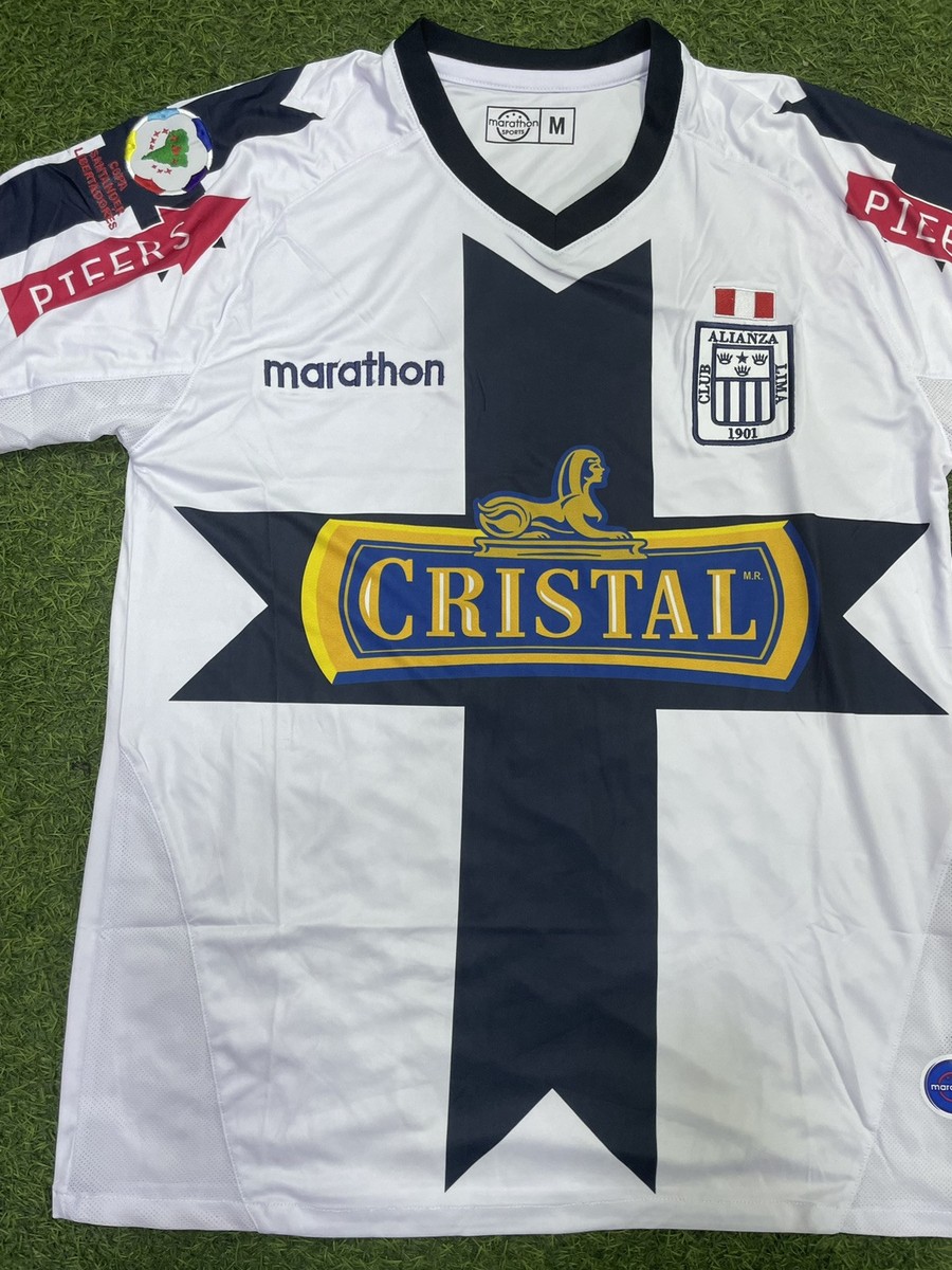 T-SHIRT CAMISETA- POLO ALIANZA LIMA PERÚ CRUZADA - MODELO RETRO
