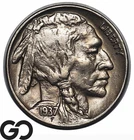 1937-D Buffalo Nickel *3 Legged* Extremely Rare Choice AU++/Unc Key Date ERROR!