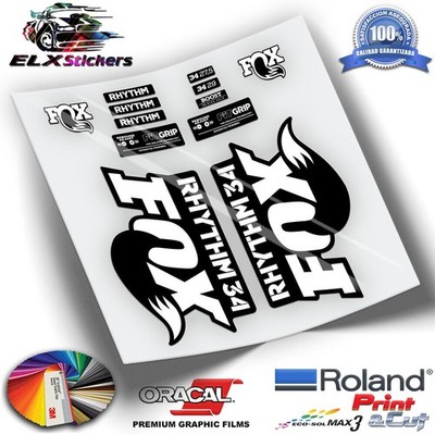 FOX 34 RHYTHM SERIES GABELAUFKLEBER 2018 WP221 ADESIVI MTB AUFKLEBER DECALS