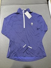 NWT MEN'S ZERO RESTRICTION Z425 PULLOVER, SIZE: S, COLOR: NAVY M32 