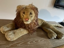 Beautiful Large Laying Steiff Leo Lion XL Stuffed Toy