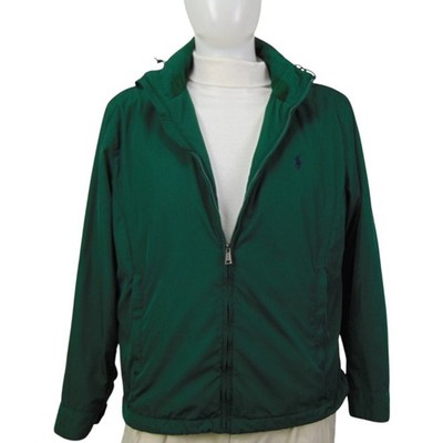 Polo Ralph Lauren Reversible Hooded Jacket Men s L Forest Green Quilted Zip