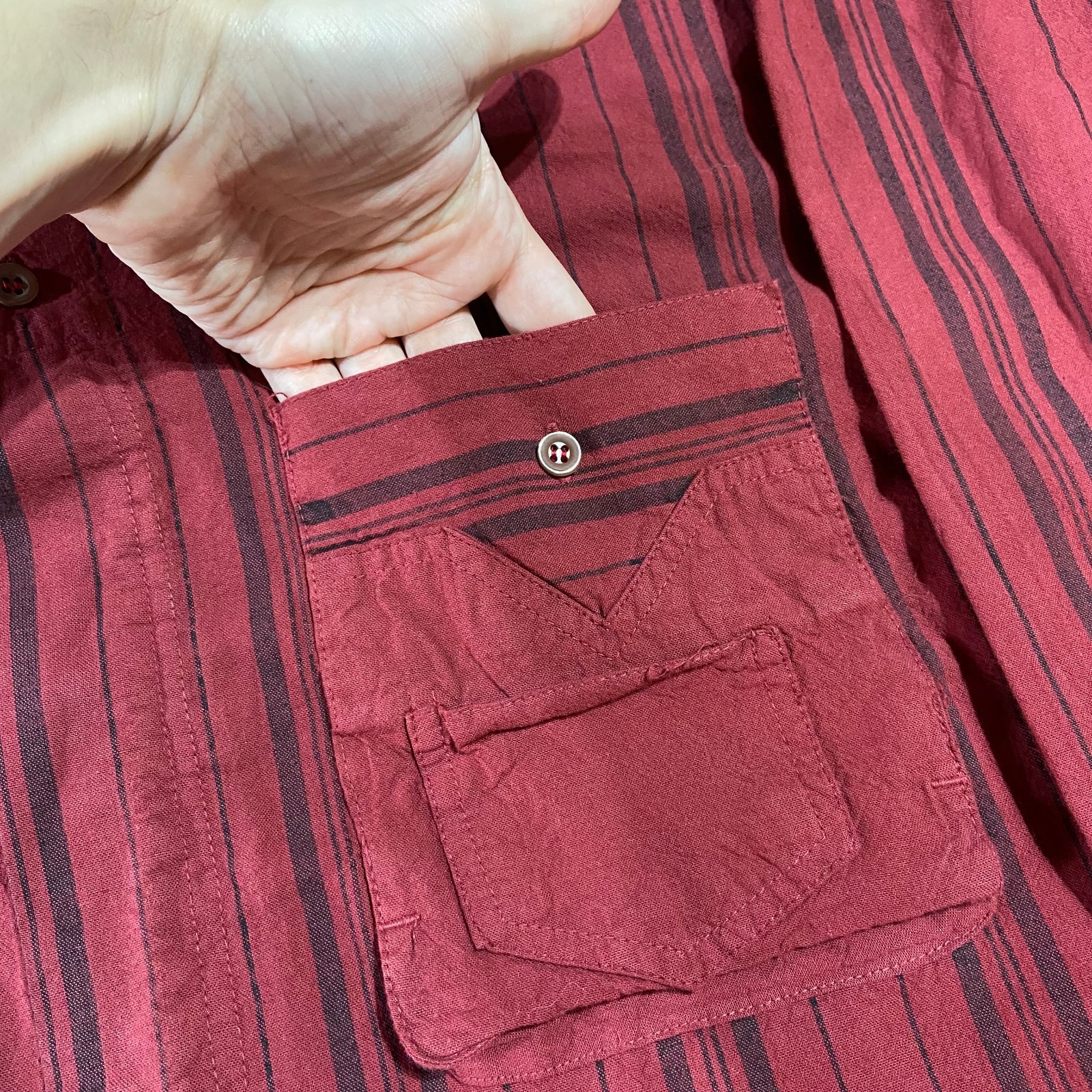 Vintage Gitano Button Down Long Sleeve Shirt Camp… - image 5