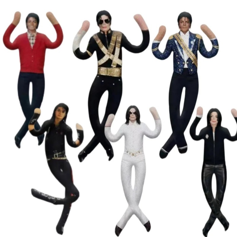 28cm Michael Jackson Cosplay Doll Plush Figure Doll Abstract Joint Mobility Toy