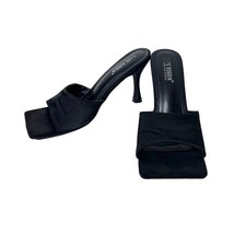 Cape Robin Retro Sexy Satin Black Square Toe ...