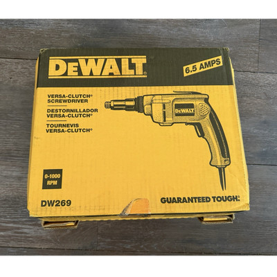DEWALT DW269 Versa-Clutch Corded Screwdriver 120V 6.5A 0-1000 RPM