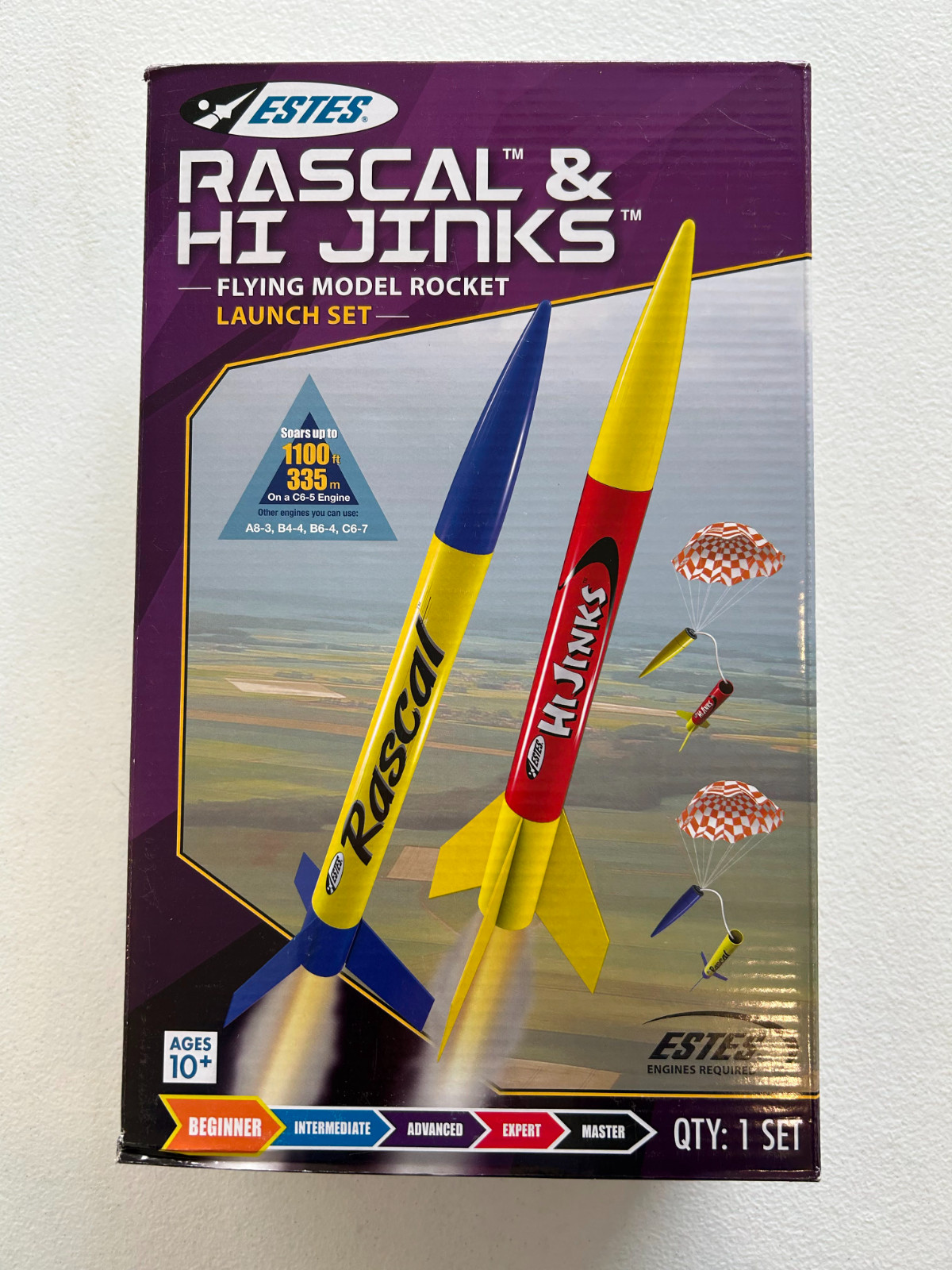 Brand New Unopened Estes Rascal & Hi Jinx Flying Model Rocke