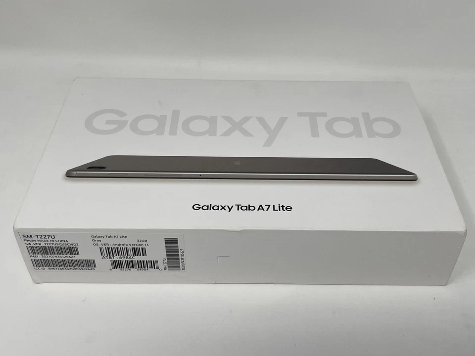 Galaxy Tab A7 Lite SM-T227U 32 GB Wi-Fi + 5G AT&T Unlocked iPad Tablet 8.7" Gray - Image 2 of 4