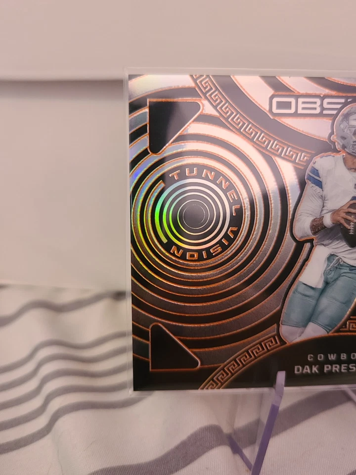 DAK PRESCOTT 2023 Panini Obsidian Tunnel Vision Orange Electric Etch SSP #28/65 - Image 3 of 4