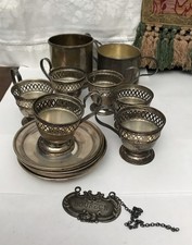 Vintage Lot of Sterling Silver Scrap or Not Cup Sauces Etc. 340g