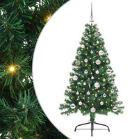 KüNstlicher Vorbeleuchteter Weihnachtsbaum GrüN 150 Cm Pvc