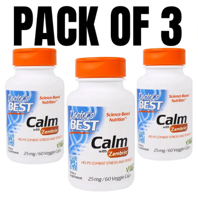Doctor s Best Calm with Zembrin    25 mg   60 Veggie Caps (Pack of 3)