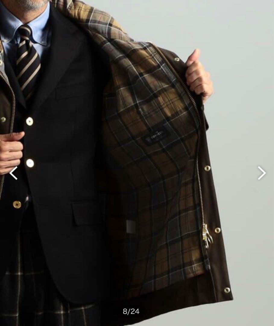 Barbour x TOMORROWLAND Hooded Coat, , Stylish, Lightweight, Japan Sale image 9