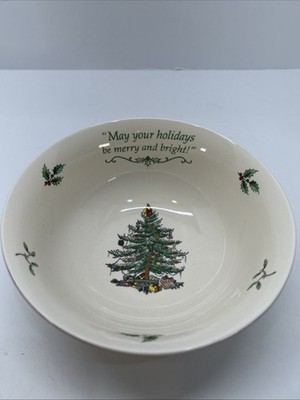 Spode Christmas Tree 70th Anniversary  2008 Annual Border Candy Bowl In Box