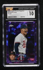 2023 Topps Chrome Sapphire Edition Purple 7/10 Sonny Gray CGC 10 Gem Mint b4d