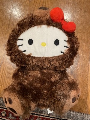 Hello Kitty 125th Anniversary Plush Bear Suit Sanrio x GUND Brown 10'' Plushy