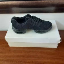 Bloch Women's Boost Split Sole Dance Sneaker Black Mesh Size 6 US # S0538L New