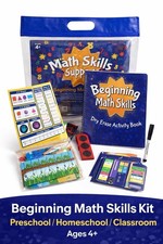 Really Good Stuff Beginning Math Skills Kit Homeschool Preschool Classroom 4 
