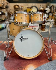 Gretsch USA Custom Shellset In "Satin Naturale" - 20,10,12,14