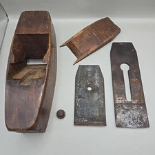 Antique Wood Hand Plane Auburn Tool Co. Thistle Brand Double Blade & Wedge