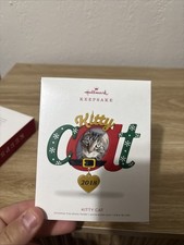 2018 Hallmark Keepsake Photo Holder Ornament Kitty Cat Hanging Kitten NEW Q4