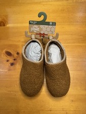 Pawz by Bearpaw Kids Size 13/1 Chestnut Teddy Fleece Slipper W/Binding NEW