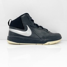 Nike Boys Team Hustle D7 747998-001 Black Basketball Shoes Sneakers Size 5.5Y