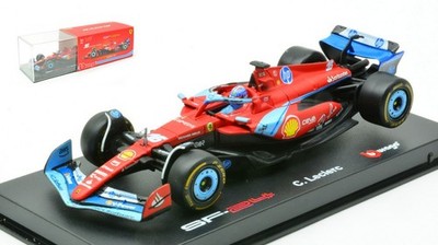 Modellauto Formel 1 F1 Maßstab 1:43 Burago Ferrari SF-24 Miami GP 2024 Leclerc