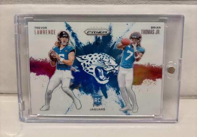 2024 Panini Prizm - Color Blast Duals Trevor Lawrence, Brian Thomas Jr. #3 (RC)