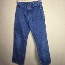 Wrangler Kids 10 Slim Carpenter Jeans Medium Wash Blue Denim Straight Leg