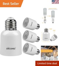 E26 to E39 Socket Adapter, Medium E26 to Mogul E39 Screw Base Light Bulb Sock...