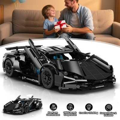 Rennwagen Modell Bausteine Set Supersportwagen Auto Bausatz Spielzeug 1314x