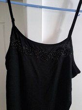Gorgeous Beaded Vest Style Top Sie 16