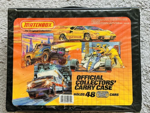 Vintage 1983 Matchbox Holds 48 Cars Official Collectors Carry Case 4 Trays Empty