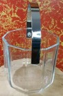 Vintage Mid-Century Modern Clear Glass Round Cornered Decagon Shaped Ice Bucket  — photo 6