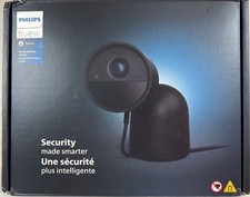 Philips - Hue Desktop Wired Security Camera w/Stand - Black
