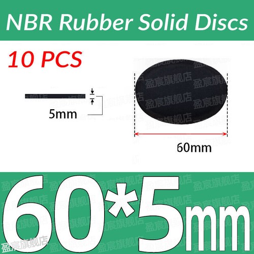 1mm-10mm thick NBR Rubber Solid Discs Flat Round Pad Sealing Non-Slip Cushioning - 第 156/251 張圖片