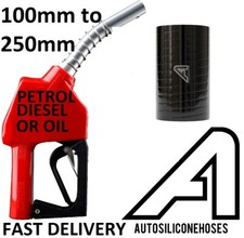 Fuel Filler Neck Hose Small Couplers Fuel Resistant Silicone Pipe To Tank Black