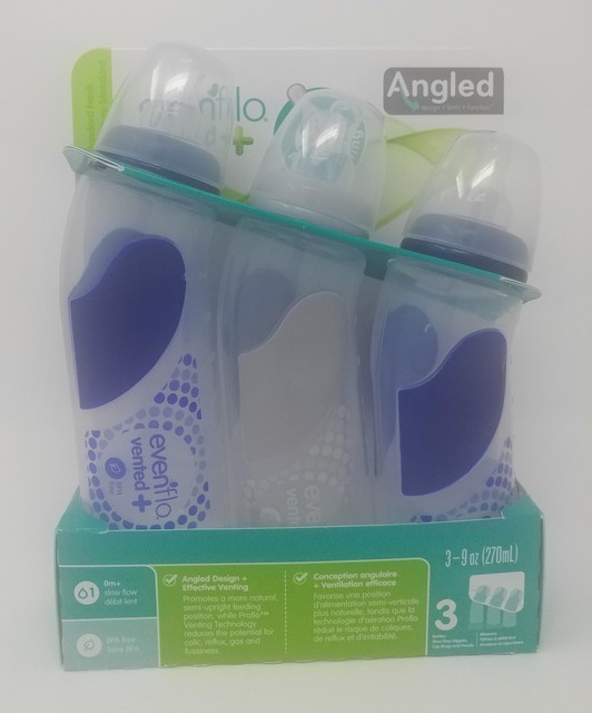 evenflo angled bottles