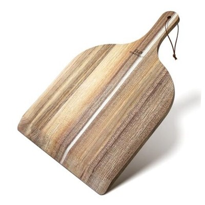 Pizza Peel 12-Inch for Kitchen: Acacia Wood Pizza Paddle Spatula Oven 