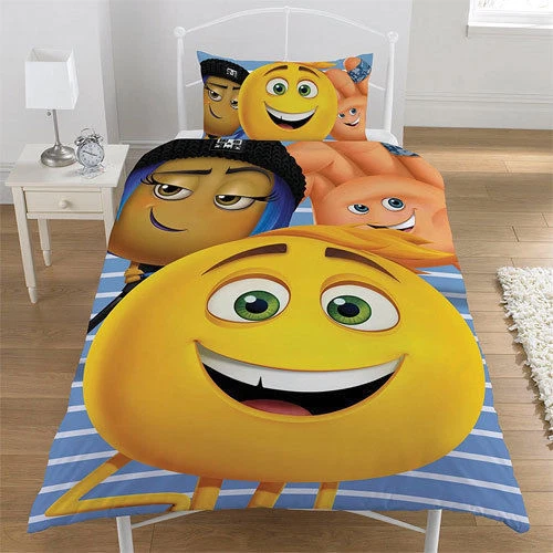 Juego de ropa de cama para niños con dibujos animados de Disney con personajes de TV - funda de edredón individual y funda de almohada  Foto 3 de 4