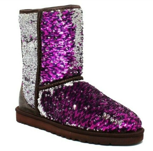 RARE Ugg Purple Sequin Sparkle 