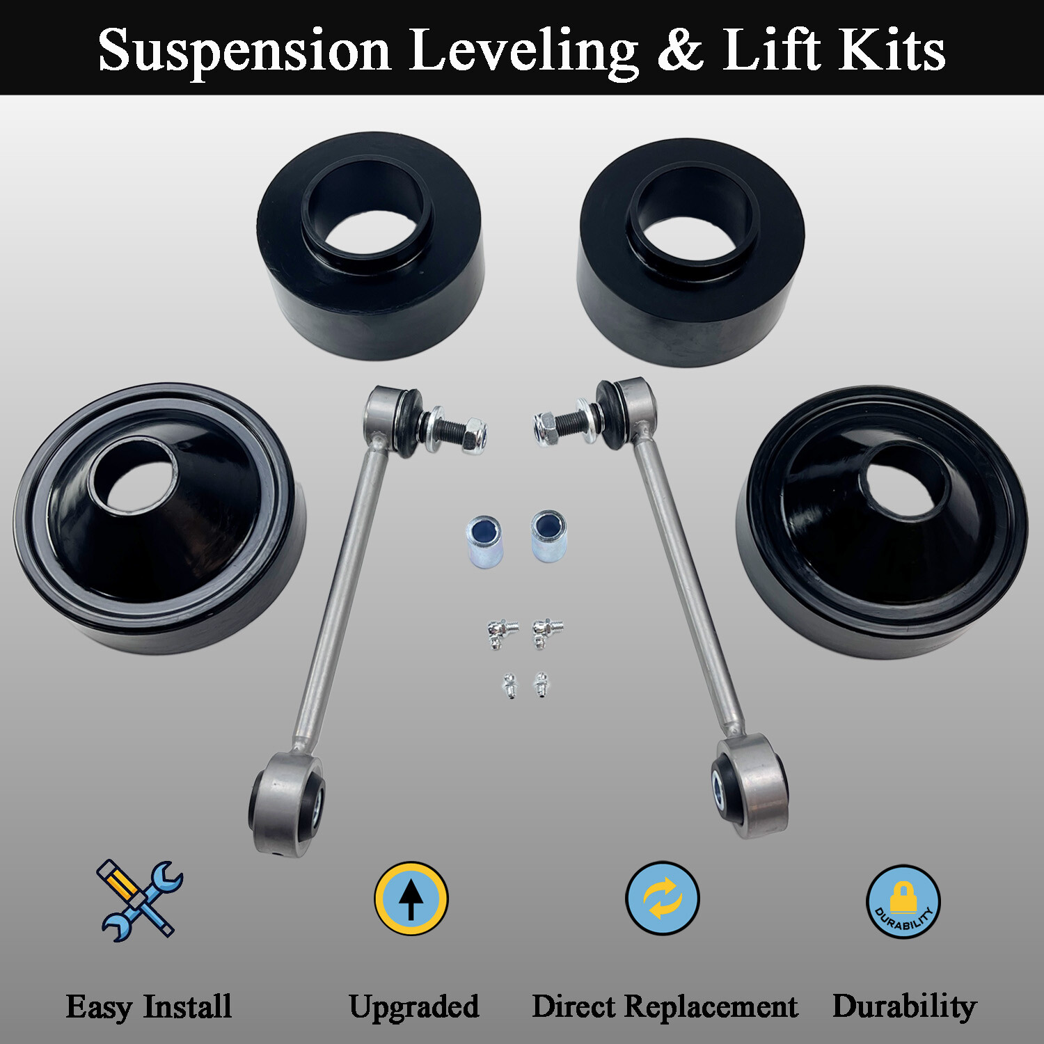 Freedom Offroad Tundra 3-Inch Front Strut Spacer Leveling Kit FO