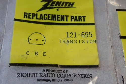 4 Zenith Transistors & Diodes Replacement Parts 103-142 - 121-933 - 121- 695 NOS - Picture 3 of 6