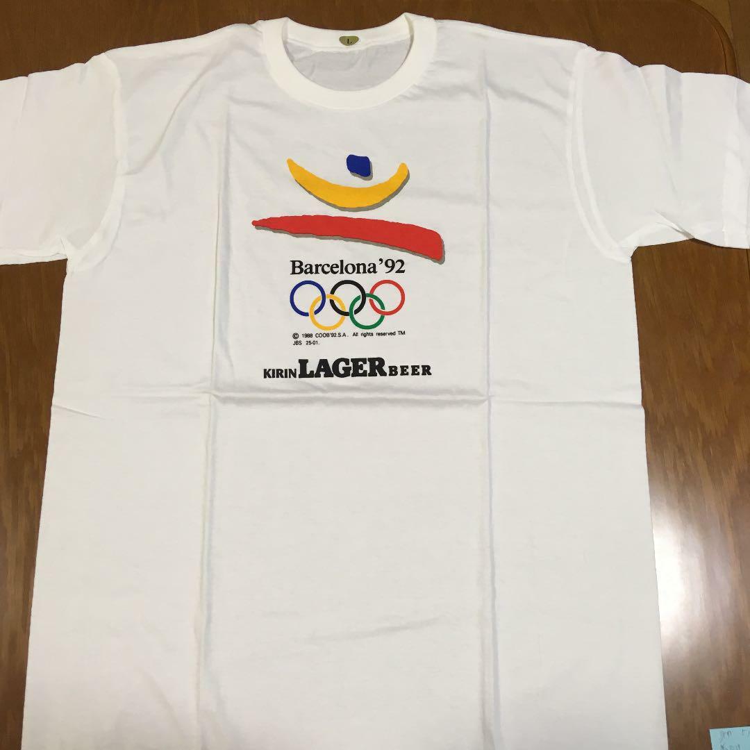 Barcelona シャツ Lサイズ Barcelona Olympic Official T-shirt L size New unused 1992
