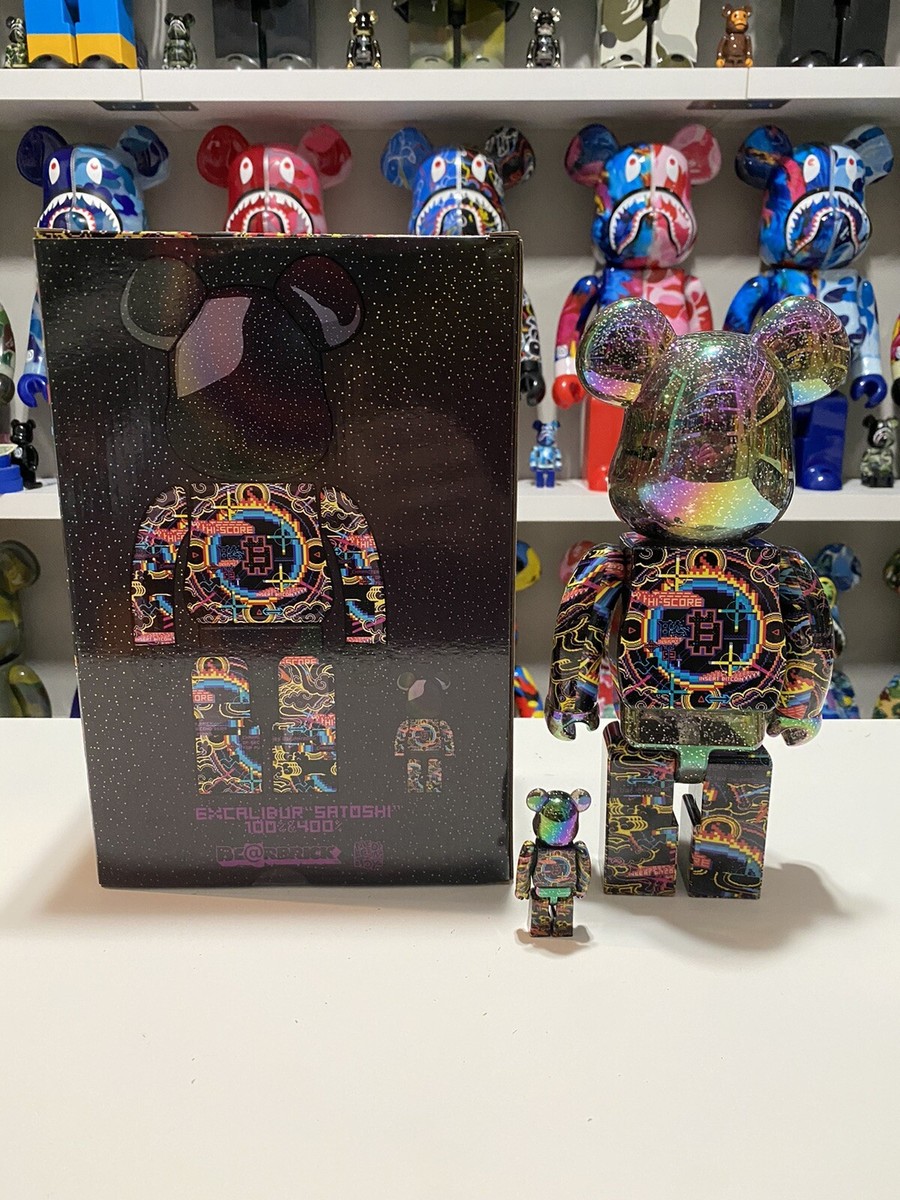 Excalibur 400% 100% Bearbrick (Satoshi Nakamoto) Be@rbrick